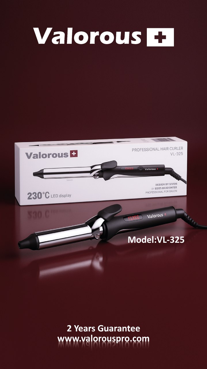 فرکننده والوروس 25میلی متر ˚LED 230 حرفه ای Valorous model VL-325