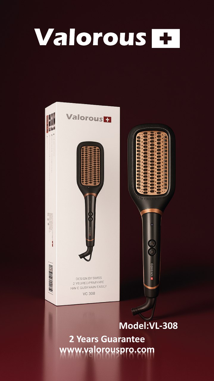 برس حرارتی حرفه ای والوروس سرامیکی-هاردباکس  Valorous model VL-308