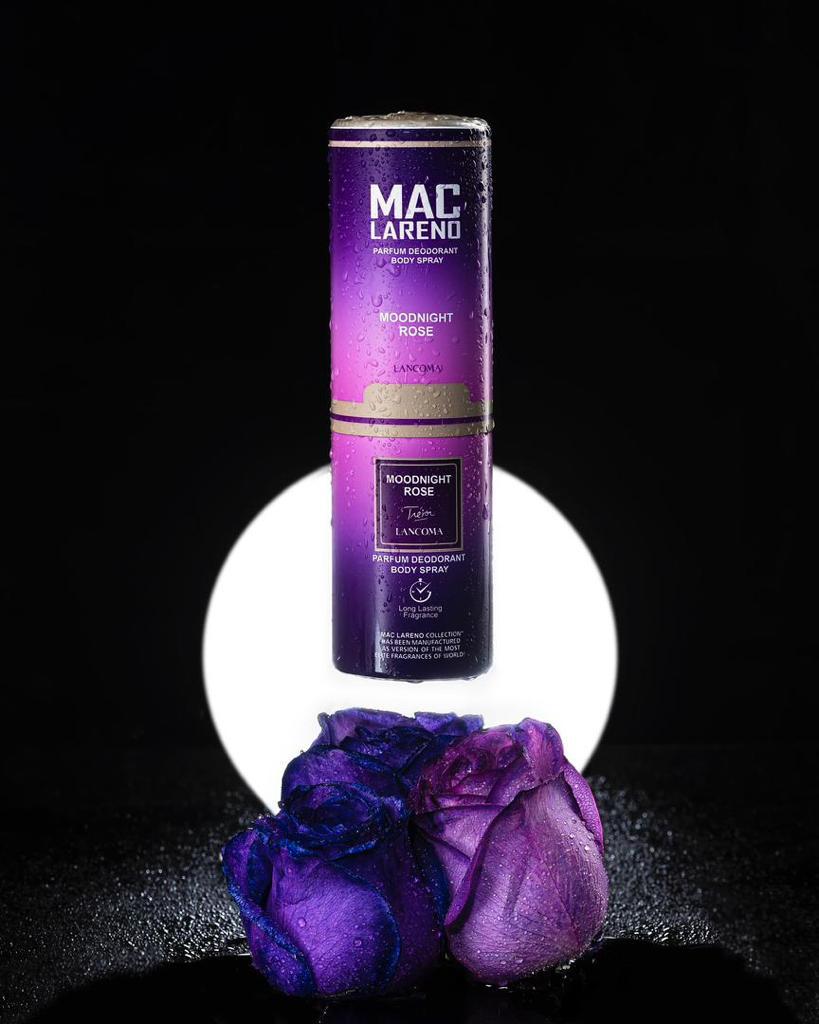 اسپری بدن دئودورانت مک لارنو رایحه لانکام میدنایت رز